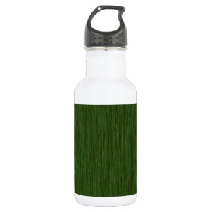 Bouteille D'eau En Acier Inoxydable Arrière - plan de bois gris rustique vert