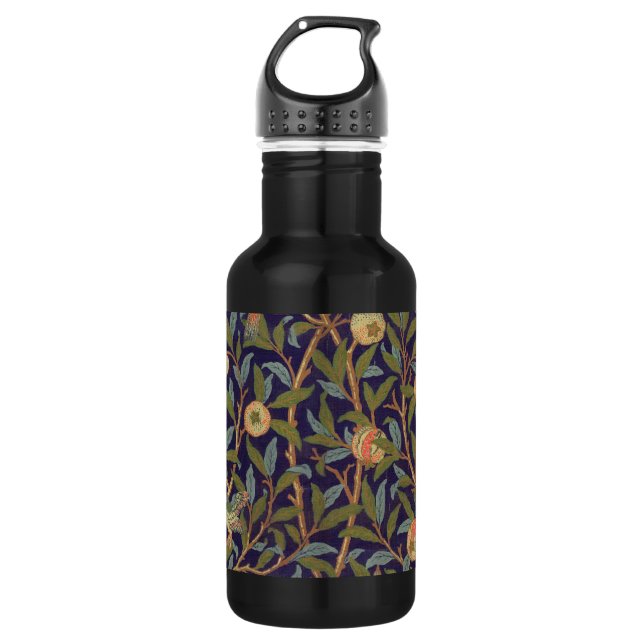 Bouteille D'eau En Acier Inoxydable Art de cru d'oiseau et de grenade de William (Devant)