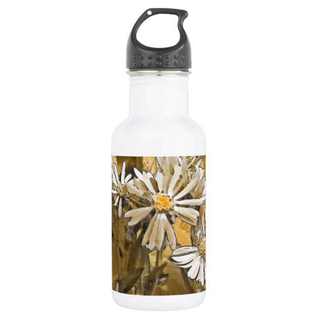 Bouteille D'eau En Acier Inoxydable Art numérique Wild Aster (Devant)