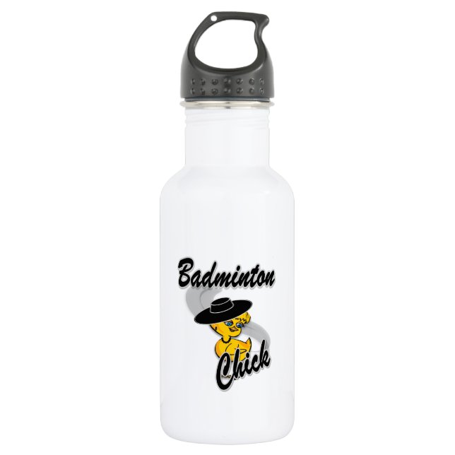 Bouteille D'eau En Acier Inoxydable Badminton Chick #4 (Devant)