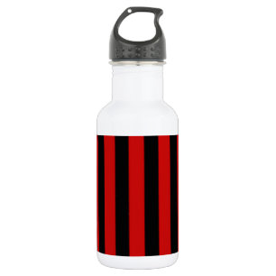 Bouteille D'eau En Acier Inoxydable Bande noire et rouge