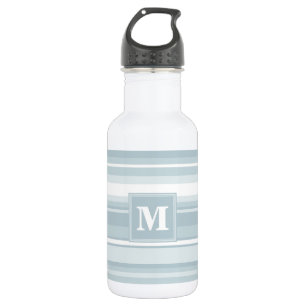 Bouteille D'eau En Acier Inoxydable Bandes bleu glace monogramme