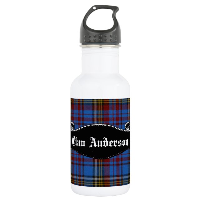 Bouteille D'eau En Acier Inoxydable Bannière Clan Anderson (Devant)