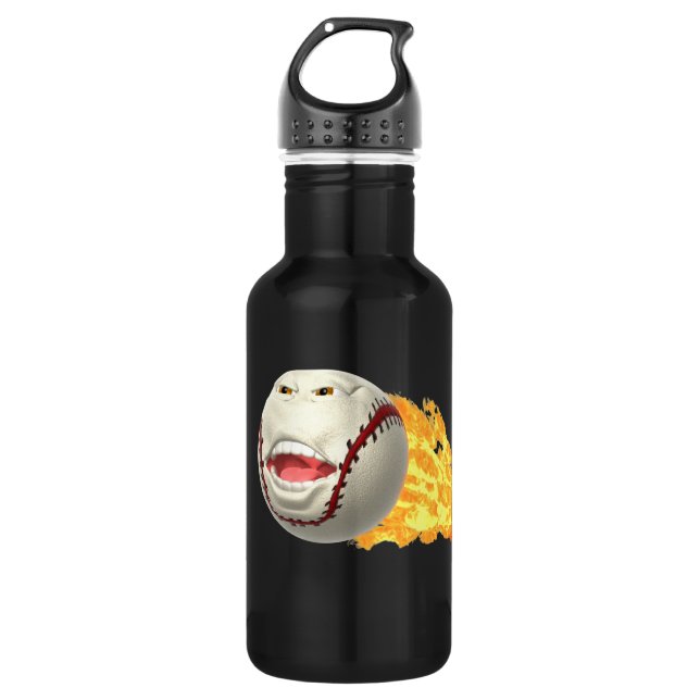 Bouteille D'eau En Acier Inoxydable Base-ball flamboyant 32 onces (Devant)