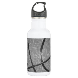 Bouteille D'eau En Acier Inoxydable Basket-ball noir et blanc