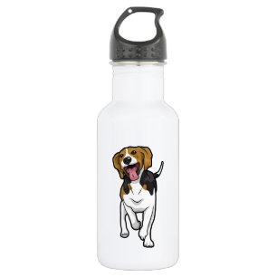 Bouteille D'eau En Acier Inoxydable Beagle heureux