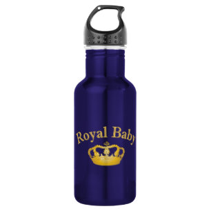 Bouteille D'eau En Acier Inoxydable Bébé royal avec la couronne d'or