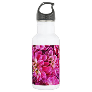 Bouteille D'eau En Acier Inoxydable Belles dahlias roses