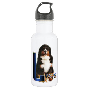 Bouteille D'eau En Acier Inoxydable Bernese Mountain Dog Love