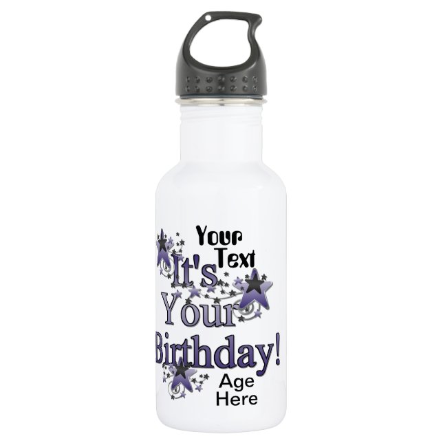 Bouteille D'eau En Acier Inoxydable Birthday Keepsaké Liberty Bottle (Devant)