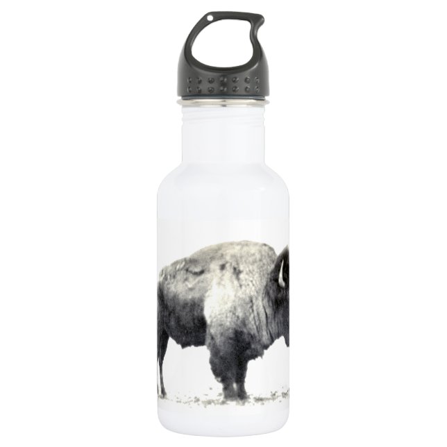 Bouteille D'eau En Acier Inoxydable Bison américain (Devant)