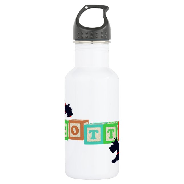 Bouteille D'eau En Acier Inoxydable Blocs Scottie !! (Devant)