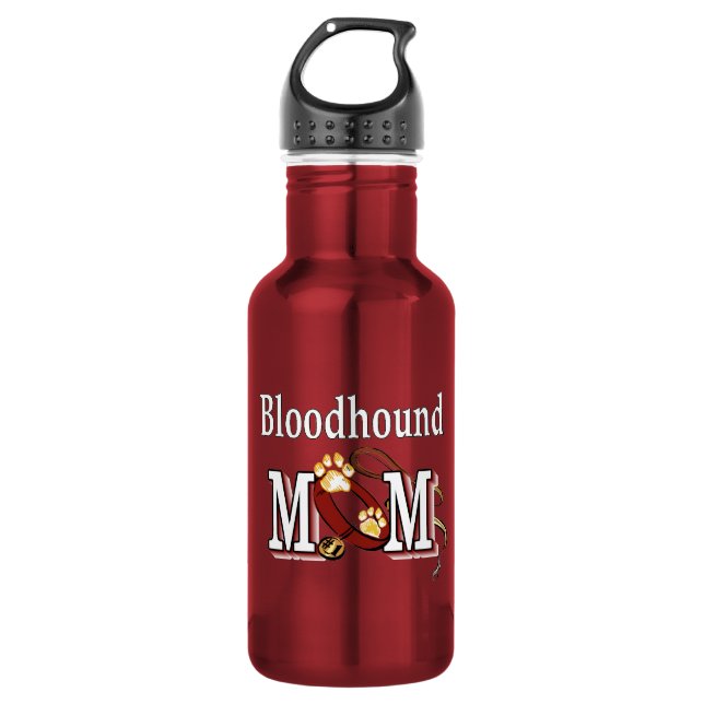 Bouteille D'eau En Acier Inoxydable Bloodhound Maman (Devant)