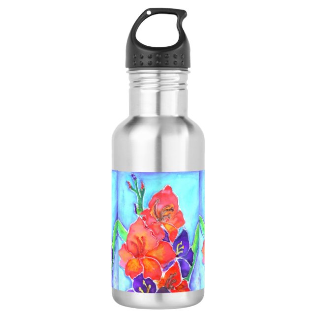 Bouteille D'eau En Acier Inoxydable Bouquet d'aquarelle (Devant)