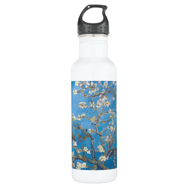 Bouteille D'eau En Acier Inoxydable Branches avec la fleur Van Gogh d'amande (Devant)