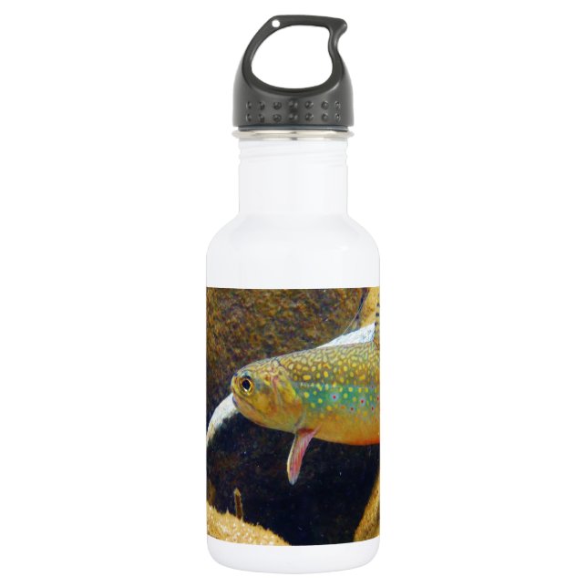 Bouteille D'eau En Acier Inoxydable Brook Trout (Devant)
