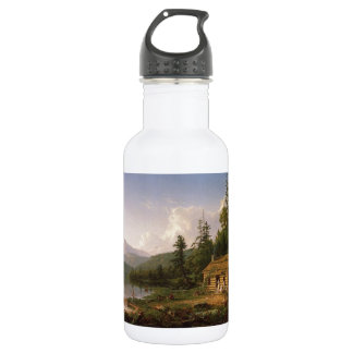 Bouteille D'eau En Acier Inoxydable Cabane Dans Les Bois