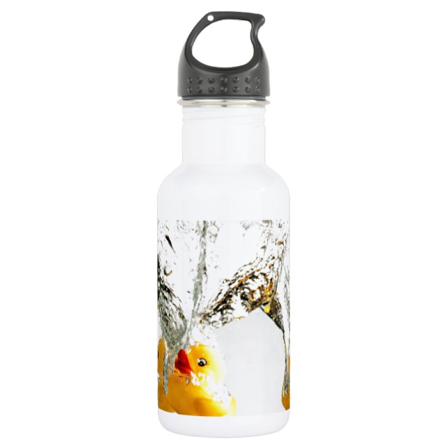 Bouteille D'eau En Acier Inoxydable Canards en caoutchouc (Devant)