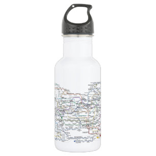 Bouteille D'eau En Acier Inoxydable Carte de souterrain de Séoul