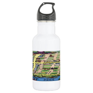 Bouteille D'eau En Acier Inoxydable Carte du centre-ville d'Austin au Texas