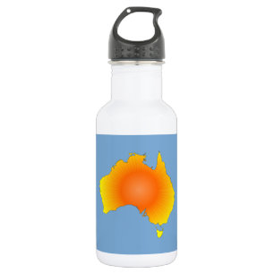 Bouteille D'eau En Acier Inoxydable Carte Sunny Australie