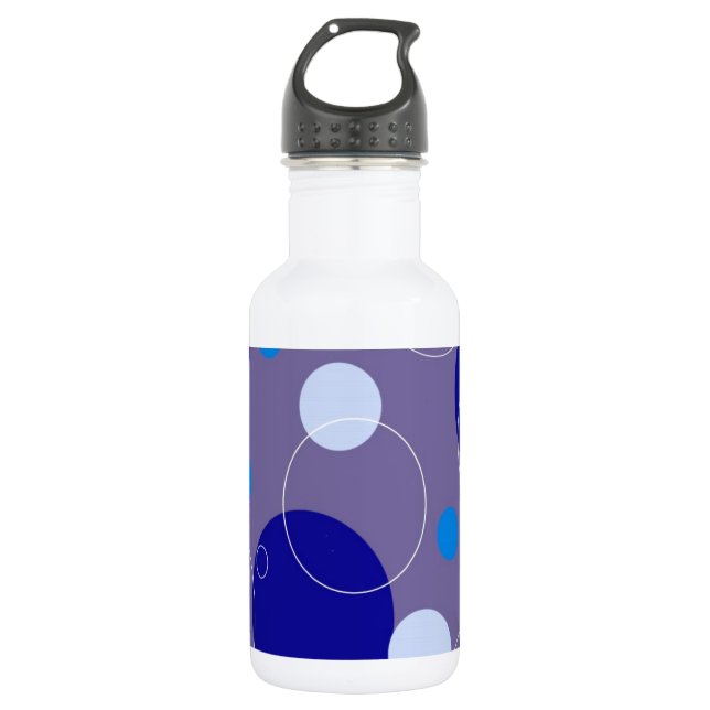 Bouteille D'eau En Acier Inoxydable Cercles rétro (Devant)