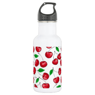 Bouteille D'eau En Acier Inoxydable Cerises