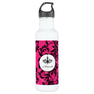 Bouteille D'eau En Acier Inoxydable Chandelier rose noir blanc