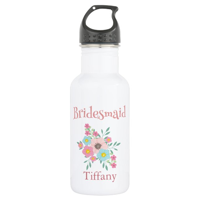 Bouteille D'eau En Acier Inoxydable Charming Bridesmaid Floral Bouquet (Devant)