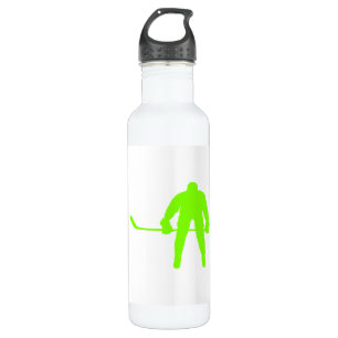 Bouteille D'eau En Acier Inoxydable Chartreuse, Neon Green Hockey