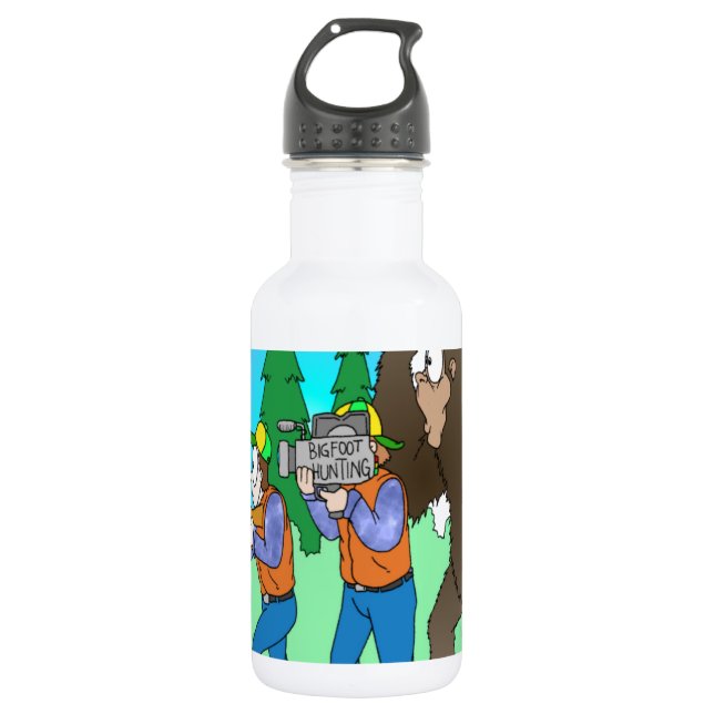 Bouteille D'eau En Acier Inoxydable Chasse Bigfoot (Devant)