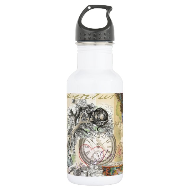 Bouteille D'eau En Acier Inoxydable Cheshire Chat Alice Wonderland Classic (Devant)