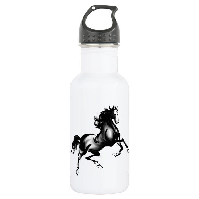 BOUTEILLE D'EAU EN ACIER INOXYDABLE CHEVAL VIF (Devant)