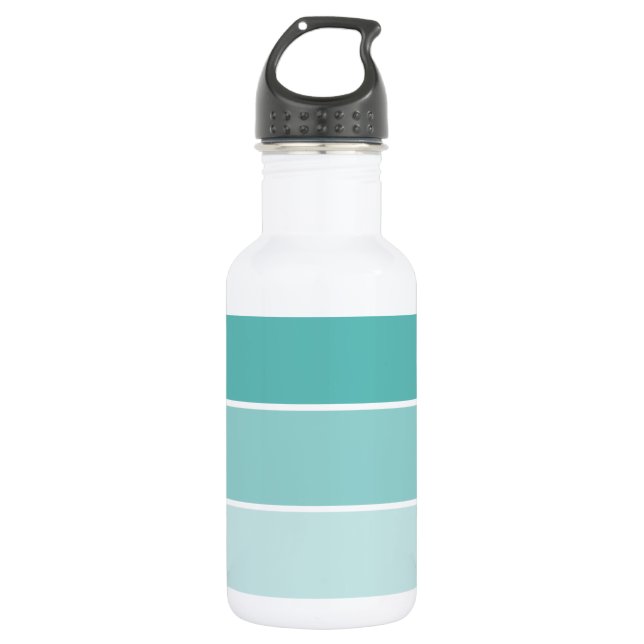 Bouteille D'eau En Acier Inoxydable Chip bleu turquoise (Devant)