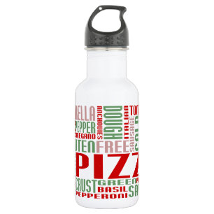 Bouteille D'eau En Acier Inoxydable chitChat à la pizza