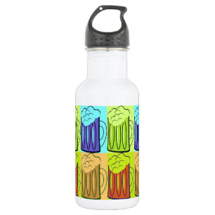 Bouteille D'eau En Acier Inoxydable Chope de bière Pop Art