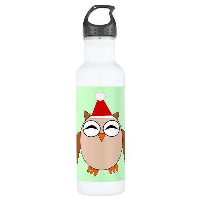 Bouteille D'eau En Acier Inoxydable Chritsmas Chritas Owl (Devant)