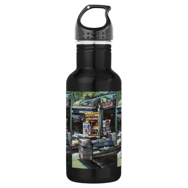 Bouteille D'eau En Acier Inoxydable Chrysocolia Morning, Carré de l'Union, New York (Devant)