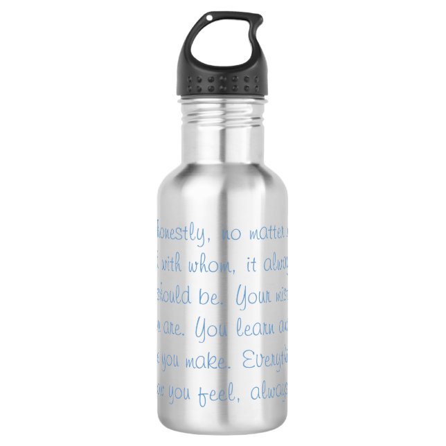 Bouteille D'eau En Acier Inoxydable Citation de motivation (Devant)