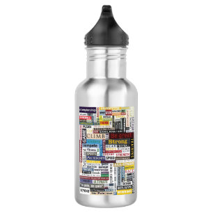 Bouteille d'eau en acier inoxydable - Citations sp