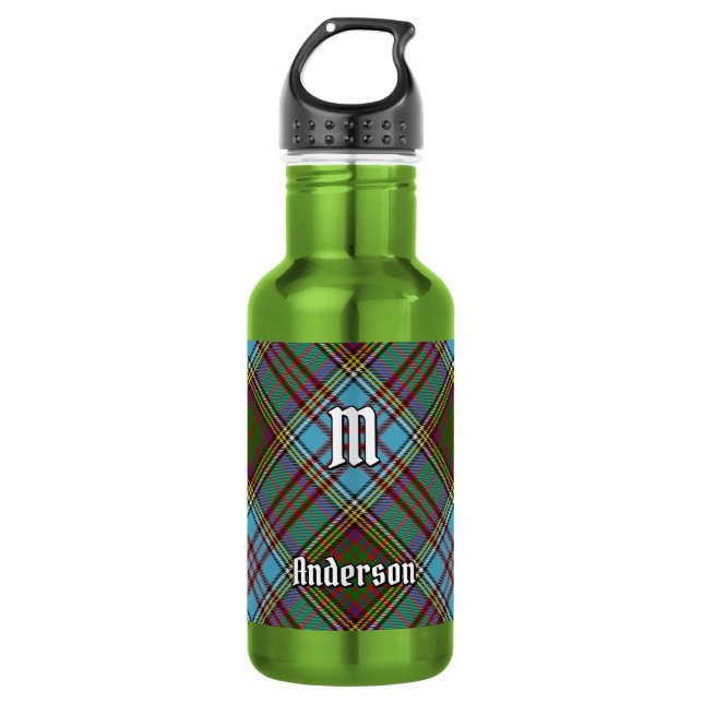 Bouteille d'eau en acier inoxydable Clan Anderson  (Devant)