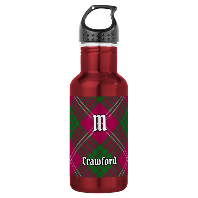 Bouteille d'eau en acier inoxydable Clan Crawford  (Devant)