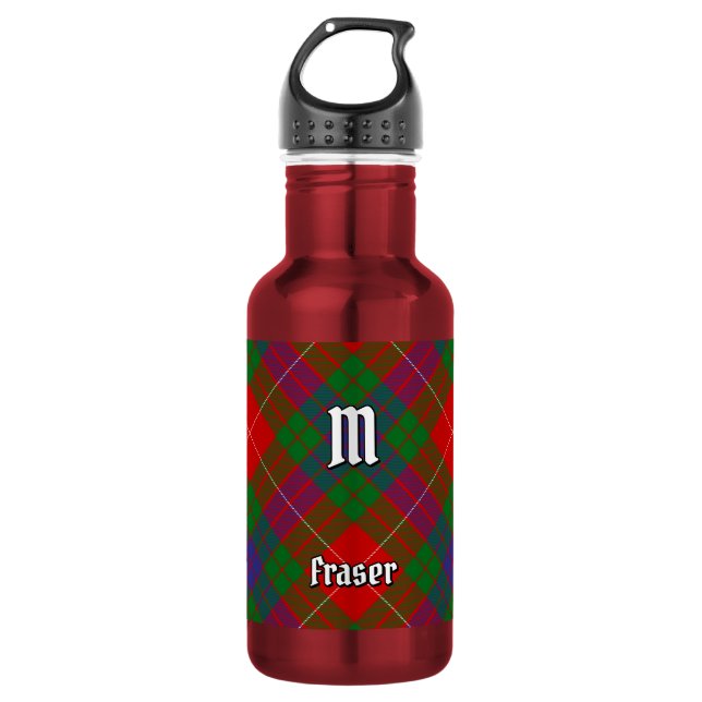 Bouteille d'eau en acier inoxydable Clan Fraser Ta (Devant)