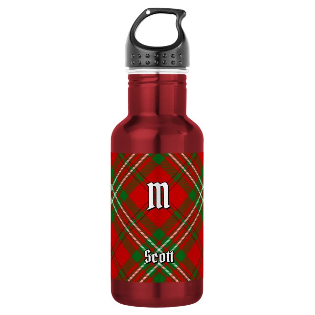 Bouteille d'eau en acier inoxydable Clan Scott Red (Devant)