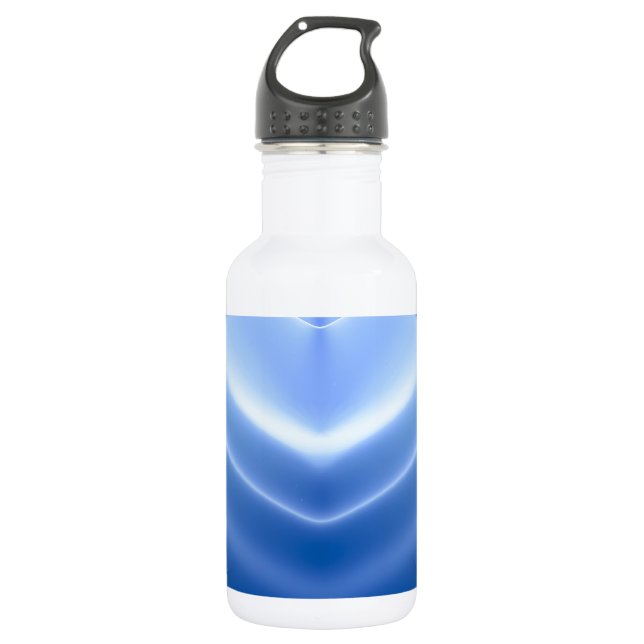 Bouteille D'eau En Acier Inoxydable Coeur bleu (Devant)