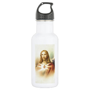 Bouteille D'eau En Acier Inoxydable Coeur sacré de Jésus
