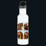 Bouteille D'eau En Acier Inoxydable Collage photo personnalisé avec photos Carrés<br><div class="desc">Utilisez votre photo ou vos photos préférées pour faire un plaisir à garder à partager avec vos amis.</div>