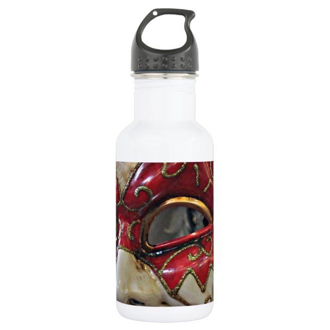 Bouteille D'eau En Acier Inoxydable Conception de Masque de Carnaval (Devant)