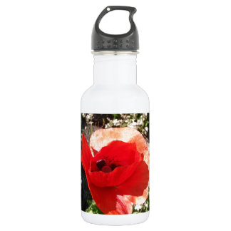 Bouteille D'eau En Acier Inoxydable Coquelicot rouge