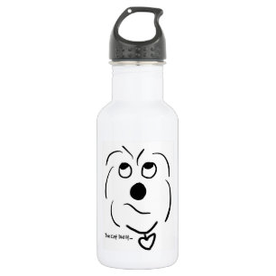 Bouteille D'eau En Acier Inoxydable Coton de Tulear de bande dessinée - le chat l'a